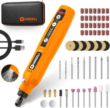 Mini Cordless Rotary Tool Kit 5-Speed USB Rechargeable Grinder Drill Set 61pcs