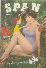 SPAN Magazine No.64, December 1959. Glamour Photograpy, Complies eBay No Nudity.