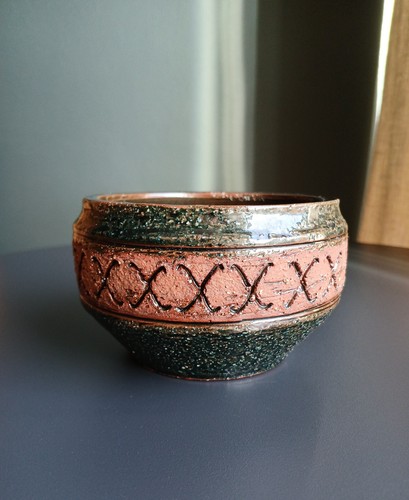 Vintage swedish stoneware bowl - swedish,