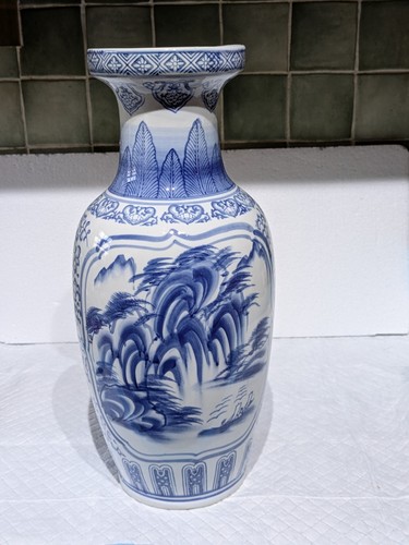 Huge vintage blue - vintage, white