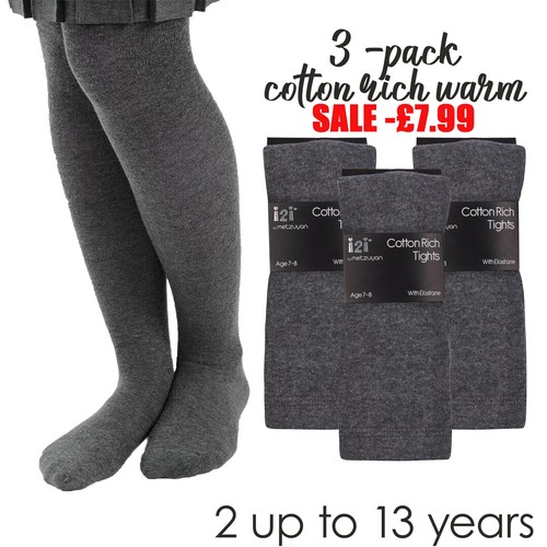 Girls grey tights school - tights,