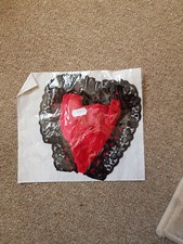 BNIP Vintage Red Satin & Black