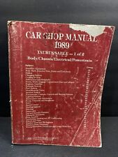 1989 Ford OEM Car Shop Repair Service Manual Taurus Sable 1 of 2 Body Electrical