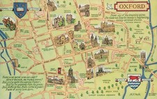 Oxford map card salmon