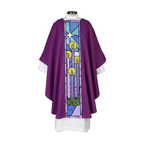 Purple advent chasuble - advent,
