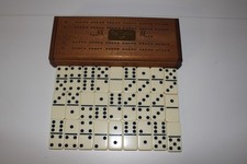 Vintage Ivory Domino Set w/