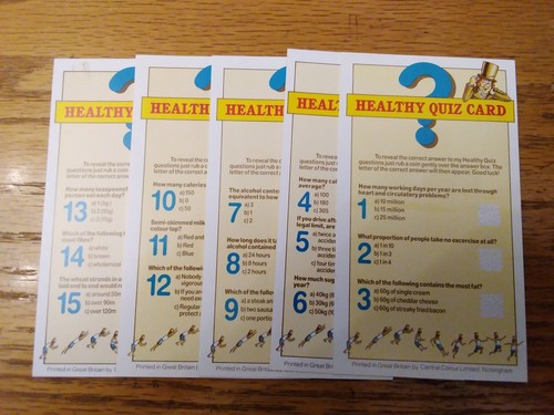 Cereal trade cards sets