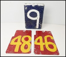 Vintage metal sport scoreboard - vintage,