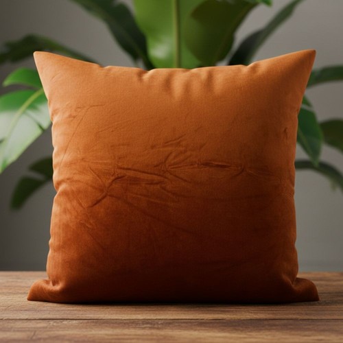 Super soft burnt orange velvet - orange,