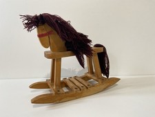Vintage Wooden Rocking Horse
