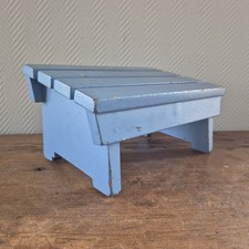 Vintage Wooden Blue Painted