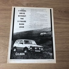 GUNS122 MAGAZINE ADVERT 12X9 LADA NIVA & NIVA COSSACK