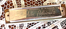 LARRY ADLER VINTAGE PROFESSIONAL 12   CHROMATIC  HARMONICA  BY M HOHNER