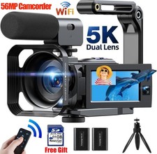 ✅5K Touch Screen Camcorder