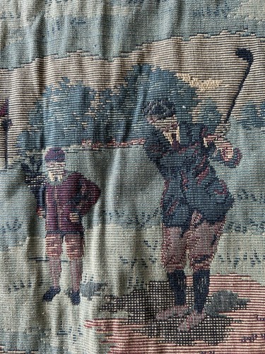 Tapestry fabric golfers theme - tapestry,