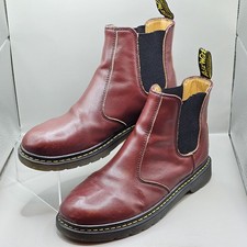 Dr Martens 2976 Chelsea Boots Size EU 42 Docs Cherry Red Unisex Leather Shoes