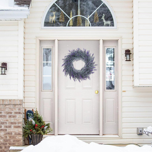 Lavender wreath for front - wreath,