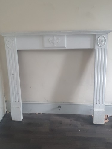 Fireplace wood mantel - -,