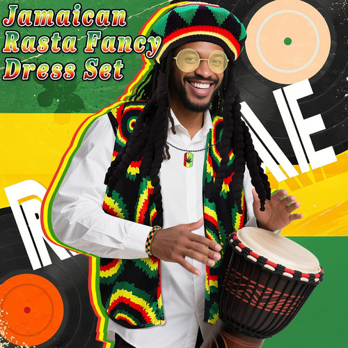 Pcs reggae fancy dress - 5,