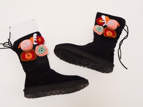 Ugg black crochet classic - crochet,