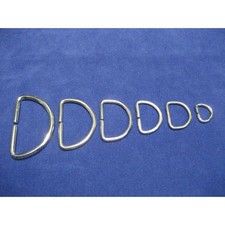 Metal D Rings Buckles for Webbing Strap Tape 10 12 16 20 25 30 35 40 50 mm