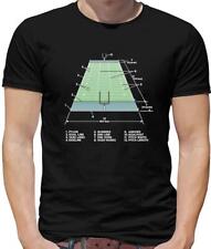 American Football Field Diagram Mens T-Shirt - Stadium - Super Bowl - Pro Bowl