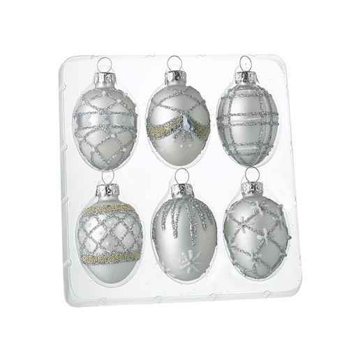 Glass handcrafted baubles - glass,