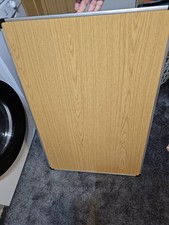 Gopak Economy Folding Table ( 3/24 ) Durham Oak 915 × 610 × 698mm Kids Table New