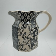 Vintage Masons Ironstone 'Applique' Jug Black 5.5ins tall 700ml cap - Unfinished