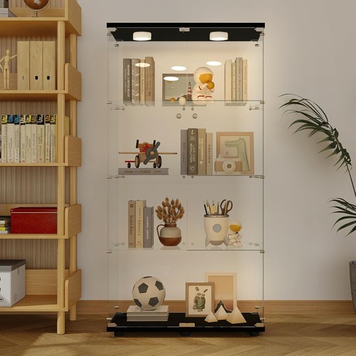 Shelf glass display - 4-shelf, cabinet