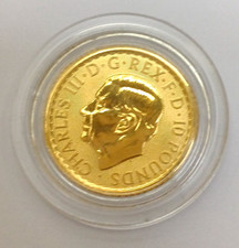 Britannia 1/10 oz 24ct Gold Bullion Coin, Royal Mint, Protective Capsule - 2026