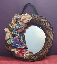 Wicker Wreath Faux Flowers