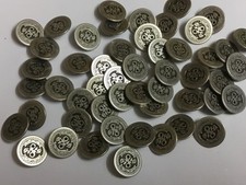 30 Silver Flower Design Metal