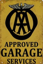 Retro Metal Sign, Garage, Man Cave, She Shed, Bar  30cm x 20cm AA Garage Service