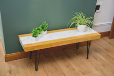 Chunky Wood / White Marble