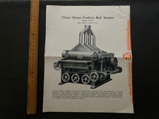 John Pickles Hebden BridgeThree Drum Endless Bed Sander illustrated sheet