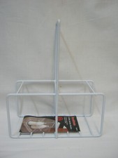 Supahome Wire White Plastic Milk Bottle Pint Carrier Crate Holder 2 Two Pints