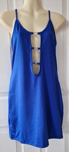 Cobalt blue strappy bodycon