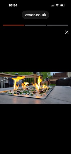 Vevor table top fire pit - table,