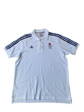 Adidas Team GB Polo Shirt Mens Large White Olympics 2012 Athletics