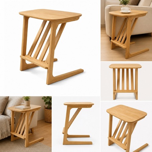 Shaped coffee table - c-shaped, with