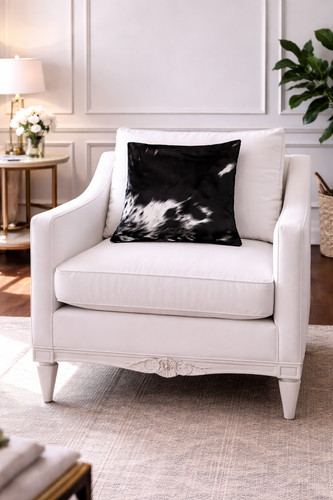 100 natural cowhide pillow - 100%,