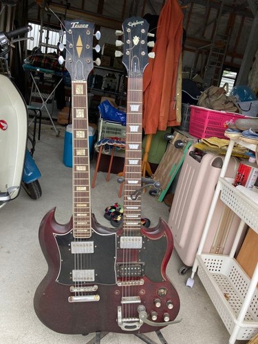 Teisco epiphone double neck - double,