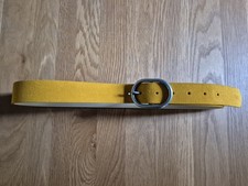 Levi's Mustard Colour Suede Belt Size 90/36