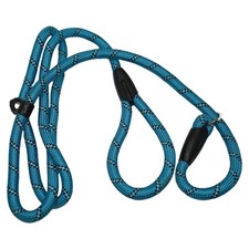 Slip Rope Dog Lead 1.8m Blue, One-Size-Fits-All, Slip-On Rope Leash