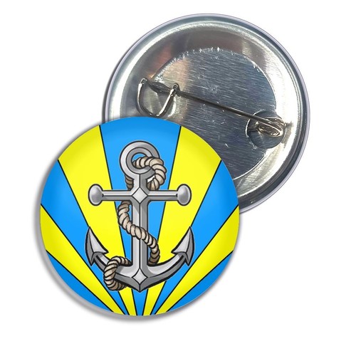Anchor button badge pin - badge,