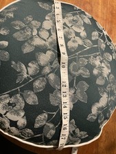 Green Floral Print Round Floor