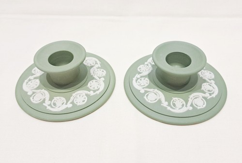 Vintage wedgwood green - x2,