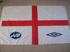 VINTAGE LARGE ST. GEORGE ENGLAND FLAG JJB UMBRO