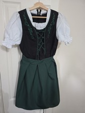 Women's German Dirndl Dress Elegant Beer Bavarian Fancy Dress Costume.